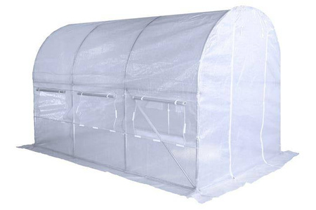 Tunel Foliowy 200 cm x 350 cm (7,0 m2) biały