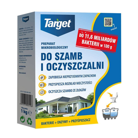 Preparat oczyszczający i udrażniający oczyszczalnie przydomowe i szamba 1 kg