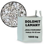 Dolomit łamany „Biała Marianna” 16-32 mm – big bag – 1 tona